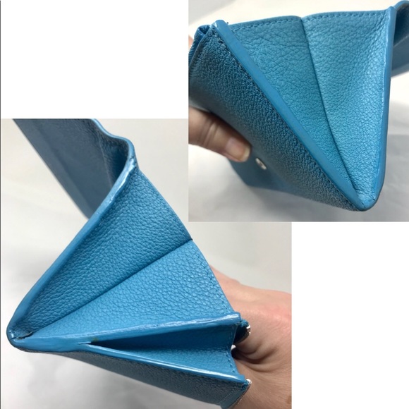 BALENCIAGA Blue Essential Continental Wallet - Picture 11 of 12